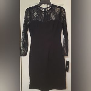 DFI Los Angeles Lace Sleeves Dress XS NWT